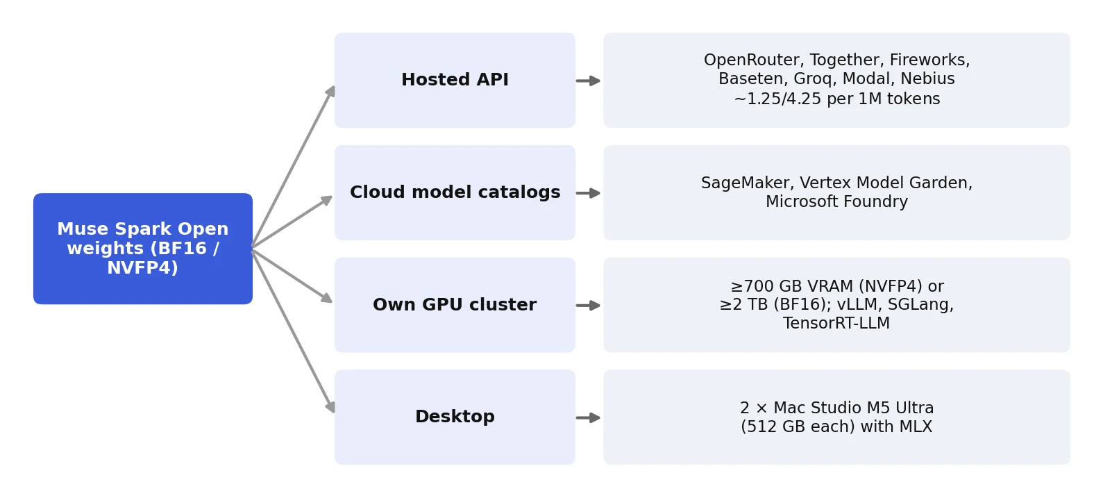 Muse Spark Open deployment options